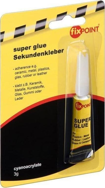 Ngjitës superglue pa markë, tub 3 g, transparant