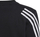 Блуза за деца Адидас Future Icons 3 Stripes, со долги ракави, црна