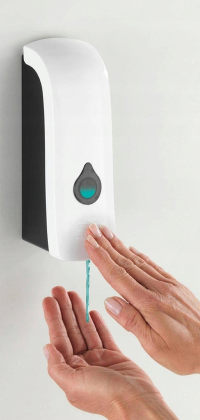 Dispenzer sapuni WENKO Ranera, për mur, plastikë, i bardhë