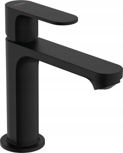 Rubinet lavamani Hansgrohe Rebris S 72520670, njëlevësh, kursen ujë, i zi mat