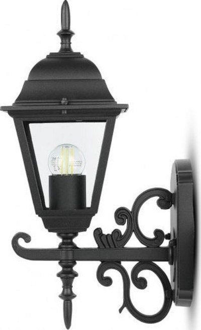 Llambë muri për kopësht V-TAC VT-760 UP 7519, E27, 60W, e zezë