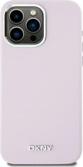 Mbulesë telefoni DKNY Liquid Silicone Small Metal Logo MagSafe, për iPhone 14 Pro Max, silikoni, rozë