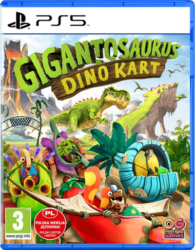 Lojë PS5 Gigantosaurus Dino Kart, garë me kart, për kalamaj
