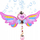 Shkop magjik me flluska sapuni Magic Wand Princess Fairy, me drita dhe muzikë, plastike, shumëngjyrësh