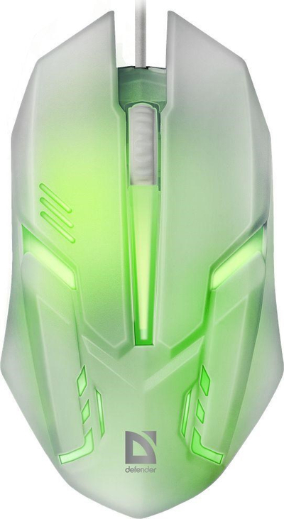 Maus Defender MB-560L, Gaming, USB Type-A, i bardhë