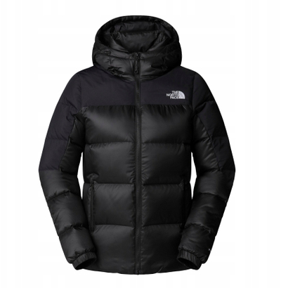 Xhaketë The North Face Diablo 2.0 Down me kapuç për femra, mbushje 700, madhësia XL, e zezë