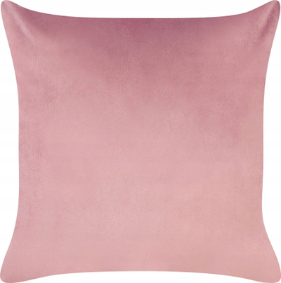 Set me 2 jastëkë dekor Beliani CARANDAY, velvet 45 x 45 cm, rozë me palma