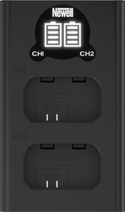 Set bateri me karikues Newell DL-USB-C, 2x NP-FW50, për Sony