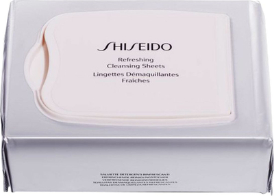 Peceta për heqjen e makeup-it Shiseido, 30 copë, të bardha