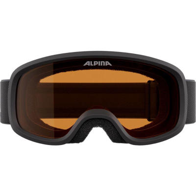 Syze skijimi Alpina Piney 2.0 Junior, lentë portokalli, anti-avullim, të zeza mat