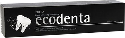 Pastë dhëmbësh ekologjike për zbardhje me qymyr ECODENTA, 100ml