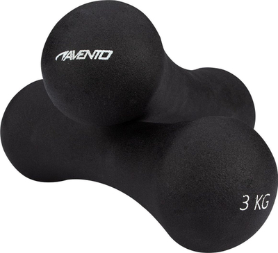Set pesha dore Avento Bone, 2 x 3 kg, të zeza