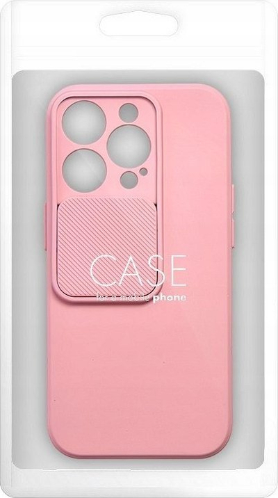 Kuti telefoni silikoni Slide për Apple iPhone 7 8 SE 2020, TPU e hollë, kapak kamere që rrëshqet, rozë