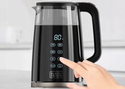 Çajnik elektrik Black+Decker BXKE2206E, 2200W, 1.7L, inox