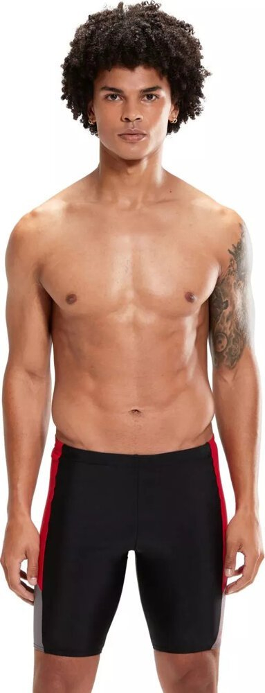 Rroba banje për çuna Speedo Dive Jammer, Endurance10, me lidhëse, të zeza me të kuqe