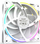 Ventilator PC be quiet Light Wings BL101, 120mm PWM high speed, ARGB, paketë me 3 copë, i bardhë