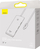 HUB USB Baseus WKQX030502, Type C në 4x USB 3.0, kabllo 2m, i bardhë