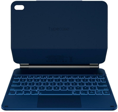 Kapak tastiere Tech-Protect Typecase Edge për iPad 11" A16 2025 dhe iPad 10.9" 2022, me tastierë, blu Pacific