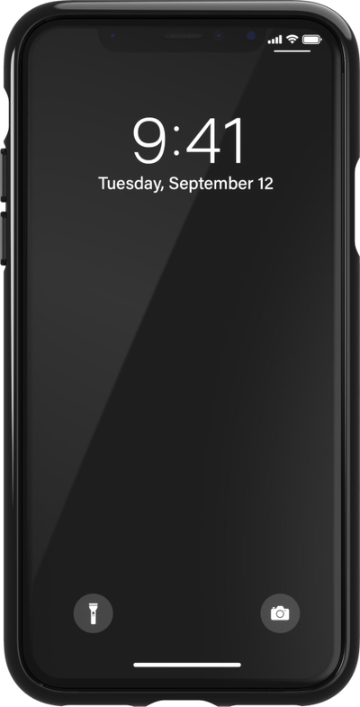 Mbrojtëse telefoni Adidas OR Snap Case Trefoil, për iPhone X XS, e zezë