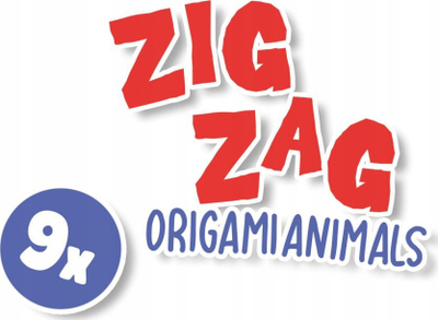 Set kreativ SES Creative Zig Zag Origami Animals, letra me ngjyra, për kalamaj
