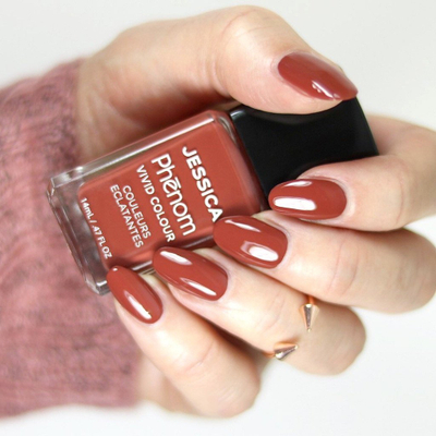 Manikyr për thonj Jessica Phenom Vivid PHEN-075 Wall Street, 14ml, gri e errët