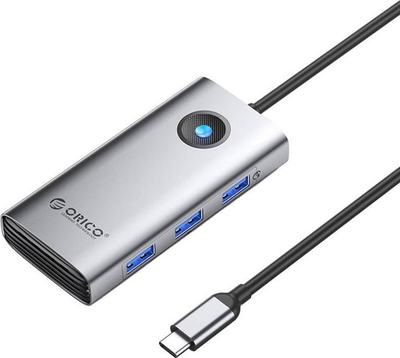 Hub USB C ORICO 6 në 1, HDMI 4K, PD 100W, gri