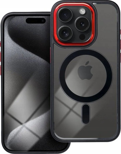 Mbulesë silikoni MagSafe për iPhone 16, skaje ngjyrë, transparente