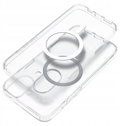 Kapak telefoni Niekncy Clear Elite Mag, për iPhone 16 Plus, MagSafe, transparent