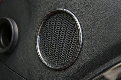 Kornizë bokse anësore MTuning Carbon Ford Mustang 15-19, ABS, imitim karboni, e zezë