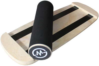 Dërrasë balancuese Master Trick Sway Board, sipërfaqe antirrëshqitëse, dru, e zezë
