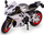 Model motori Daff RMZ Aprilia RSV4 RR 2020, shkalla 1:12, argjend