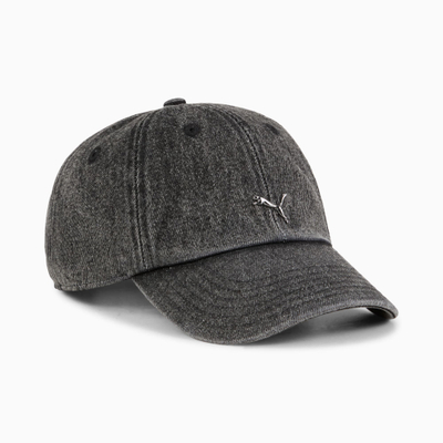 Kapelja Puma Wardrobe Essentials Metal Dad Cap, e zezë