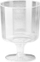 Gotë plastike vere Goblet, 200 ml, set me 10 copë, transparente