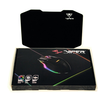 Подлога за глувче гејминг Patriot Viper, LED RGB, голема површина, црна