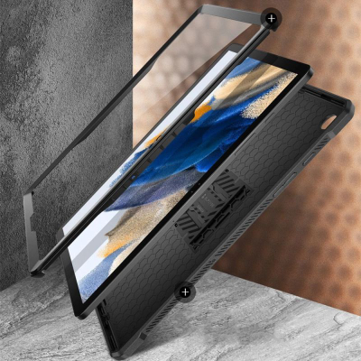 Kuti tablet Supcase Unicorn Beetle Pro për Samsung Galaxy Tab A9 Plus 11" 2023, me mbrojtës ekrani, me këmbë mbajtëse, e zezë