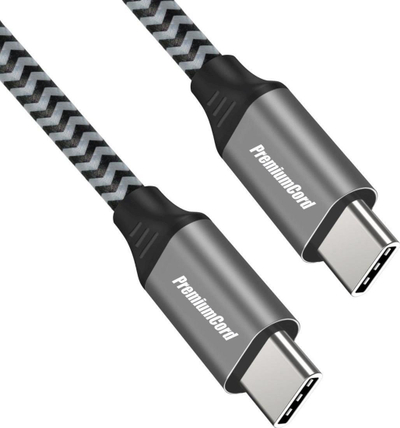 Kabllo USB PremiumCord USB C në USB C, 1.5 m, 480 Mbps, e zezë gri