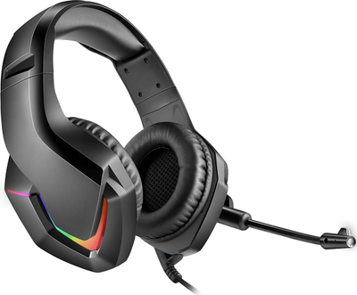 Kufje gaming Varr Pro RGB, me mikrofon, 3.5mm, të zeza