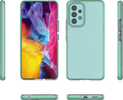 Këllëf Spring Case për Samsung Galaxy A53 5G, xhel TPU, i tejdukshëm, jeshil