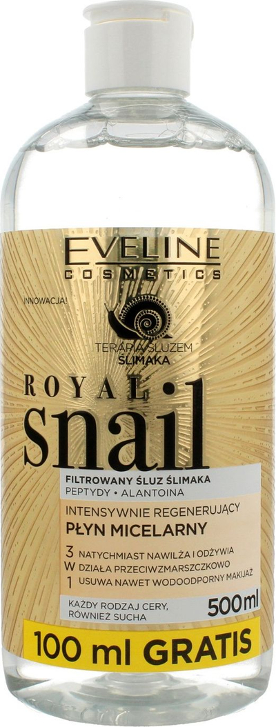 Ujë micellar pastrues Eveline Royal Snail, 500 ml