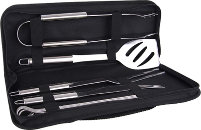 Set veglash për skarë Orion Barbecue, 8 pjesë, çelik inox