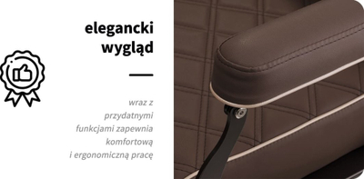 Karrige berberi Carlos Brown Barber Chair, e rregullueshme, lëkurë, kafe