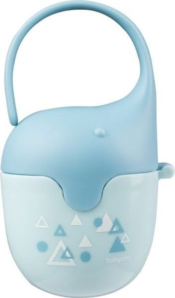 Kuti për biberon BabyOno 529/02 Elephant, me kapëse, pa BPA, blu