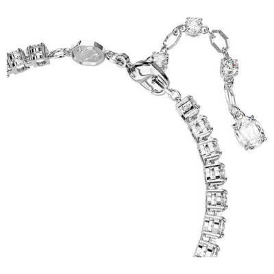 Byzylyk për femra Swarovski Matrix Tennis 5666426, 19.5 cm, i argjendtë/i kaltër