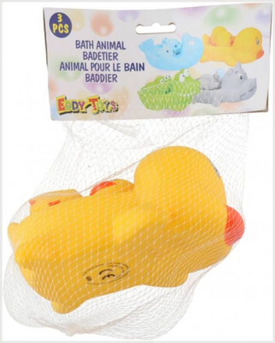 Set lodrash për banjo Eddy Toys Duck, 3 copë, shumëngjyrëshe