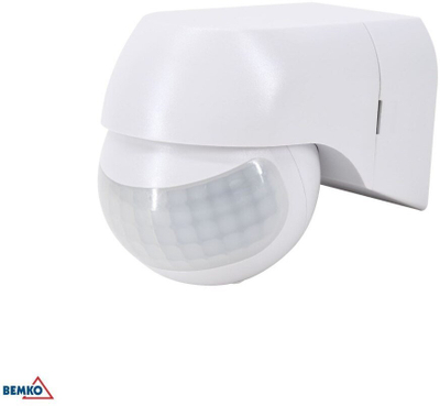Sensor lëvizjeje Bemko PIR 800W 180°, IP44, i zi