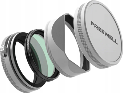 Сет филтри Freewell Fuji X100 Series CPL Glow Mist, со сенило за објектив, сребрено