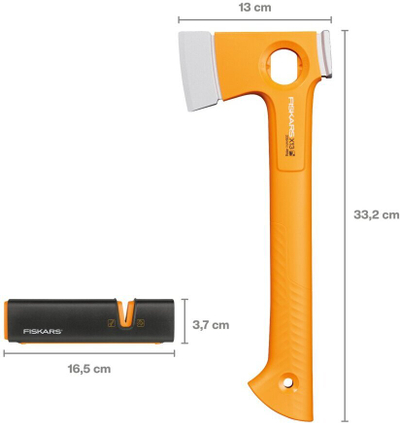Set sëpatë kampingu Fiskars X-Series X13 me mprehës