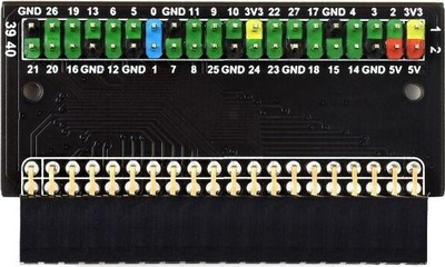 Adapter GPIO Header për Raspberry Pi, 40 pin, i vogël, me ngjyra të ndryshme