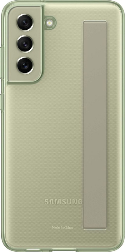 Mbrojtëse Alcantara për Samsung Galaxy S21 FE, e gjelbër