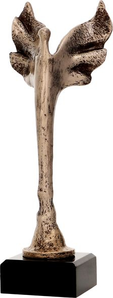 Statujë dekorative Tryumf RFST2073, 27 cm, motiv Victoria, kafe